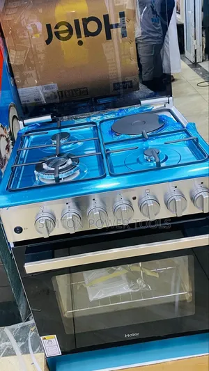Syinix 60 × 60 3 Gas Burners +1 Electric Hotplate Cooker