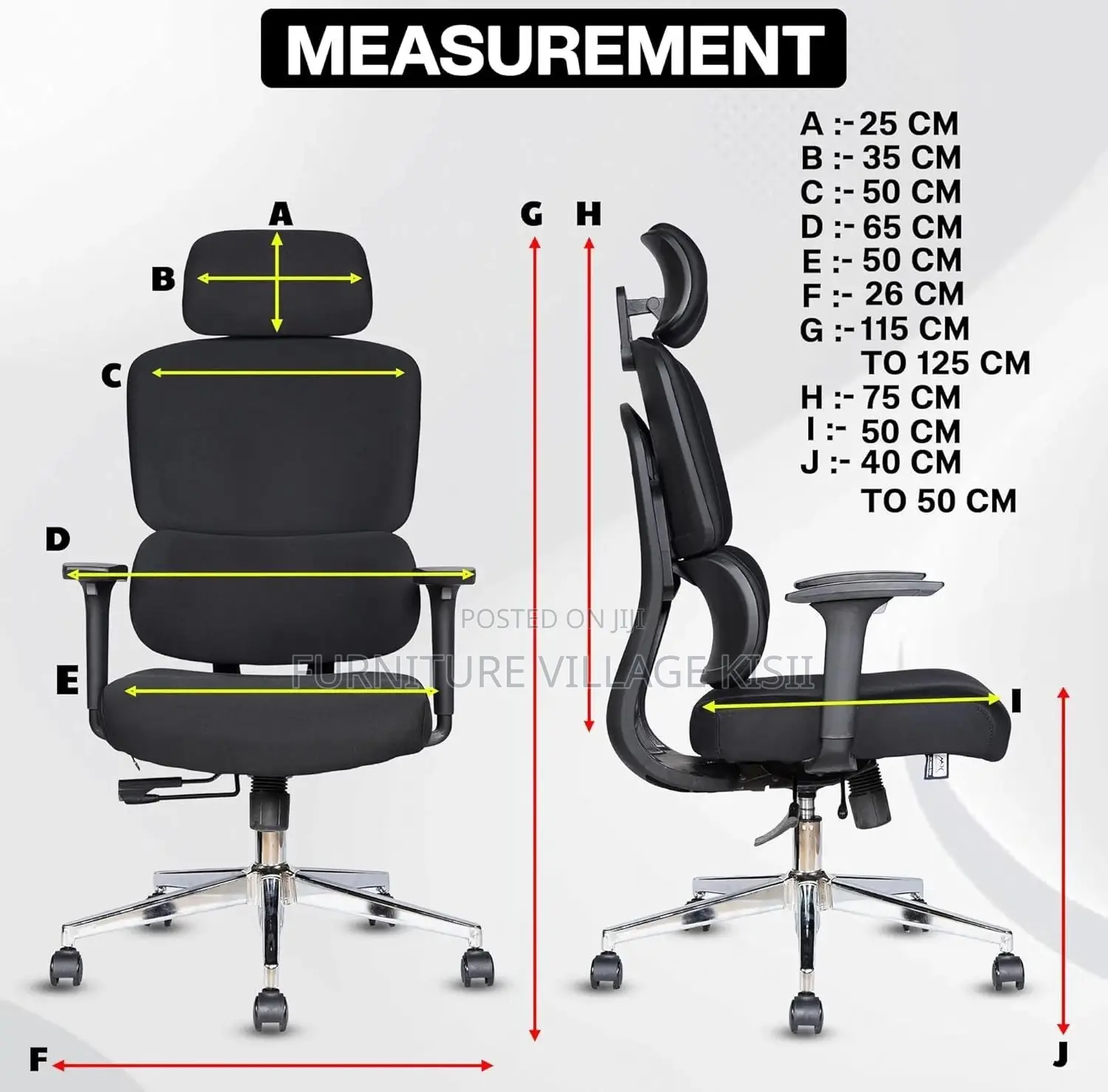 Office Chair;High Back Orthopedic Fabric Office Chair