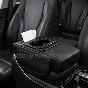 Universal Car Armrest Pad Cushion Box Storage Bag Cup Holder