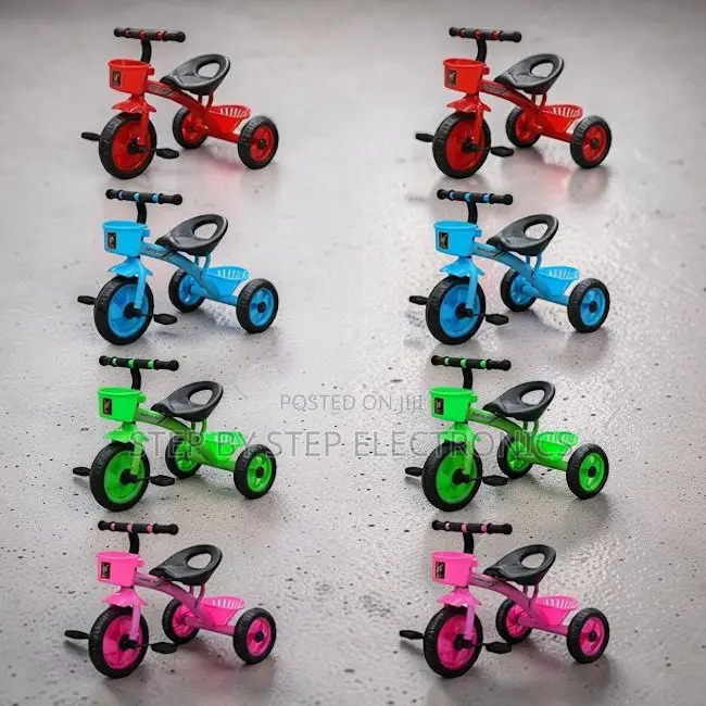 Light Weight Sturdy Frame 1-3yrs Age 3 Wheels Kids Tricycles