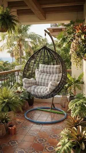Home Chairs; Leather Home Gardens Outdoor Hammock Hanging Chair