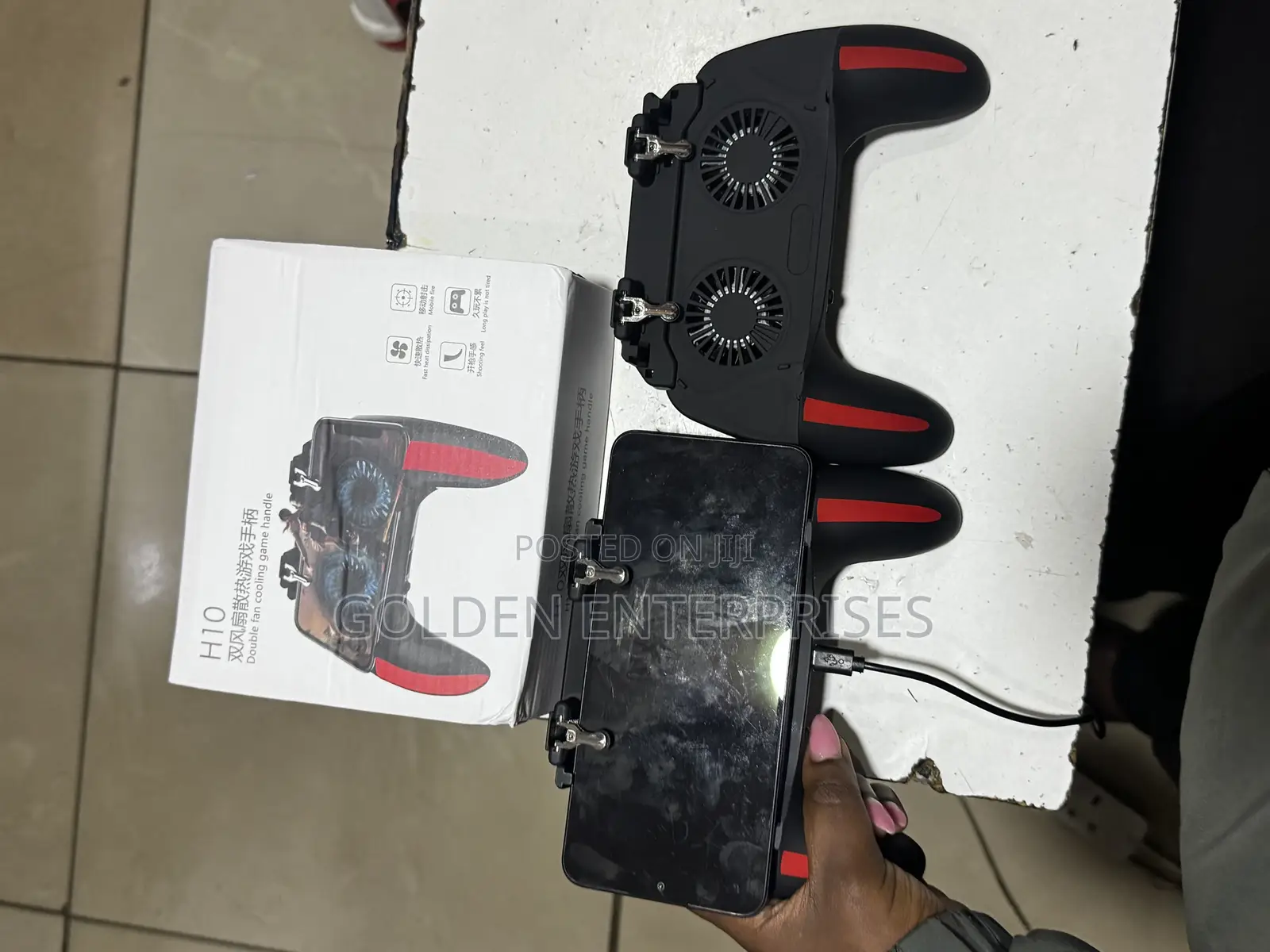 Mobile Phone Cooler and Gaming Controller, Comfortable Grip & Triggers