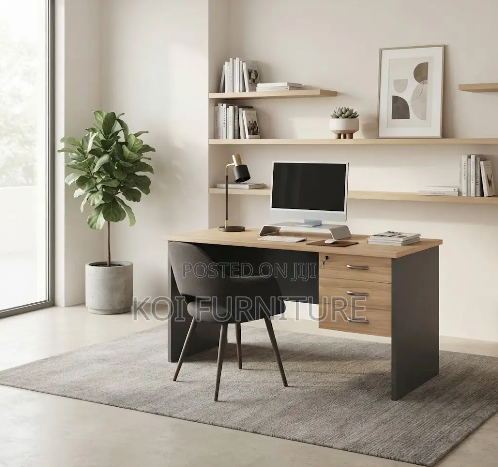 Office Desk; 1.2 Meters Home Clrical Lockable Drawer Desks