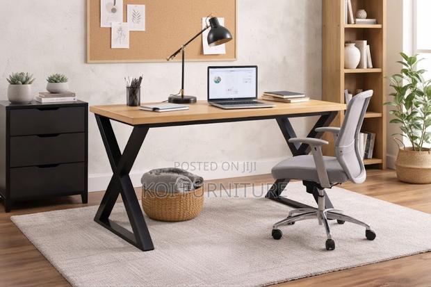Office Desk; 1.4 Meter Home Office Computer Gaming Study Tables - thumbnail 6