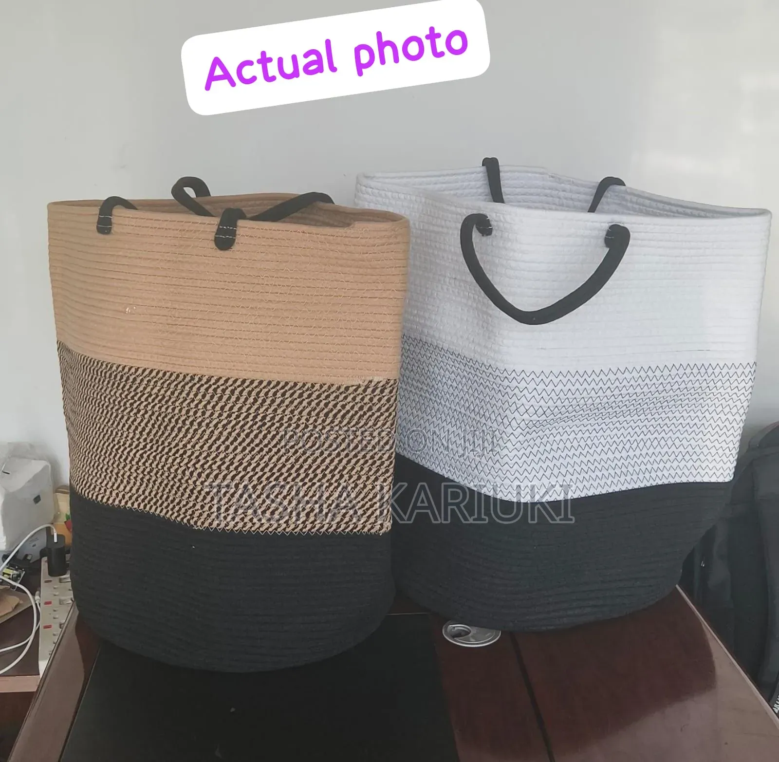 Multifunctional Woven Rope Laundry Storage Bag – 58L