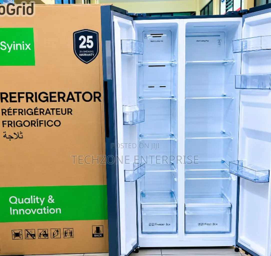 Syinix Side by Side No Frost 460L Fridge With Dispenser With Warranty,