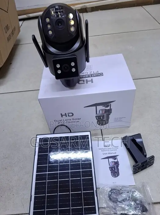 UBOX Dual Lens Solar 4G Camera With Dual-View Monitoring, PTZ Control