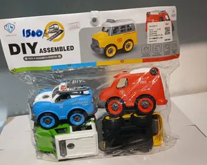 4-Piece DIY Take-Apart City Vehicle Set