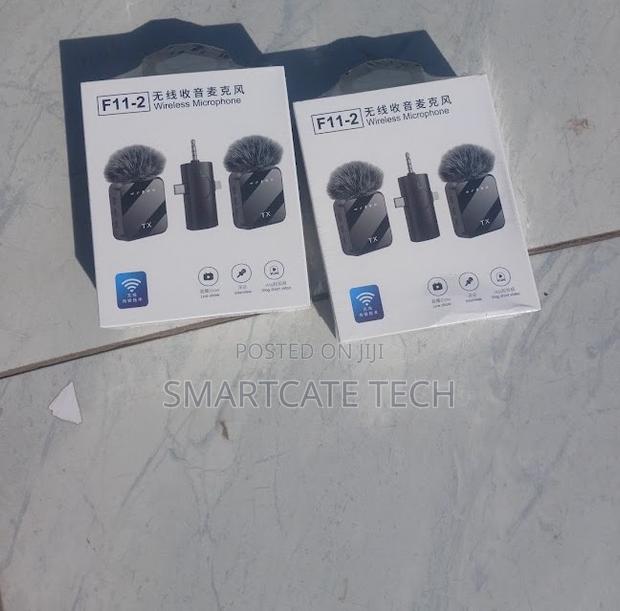 Real-Time F11-2 Wireless Lavalier Microphone 3-in-1