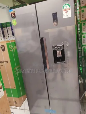 Syinix 460L No Frost Side by Side Fridge With Water Dispenser,