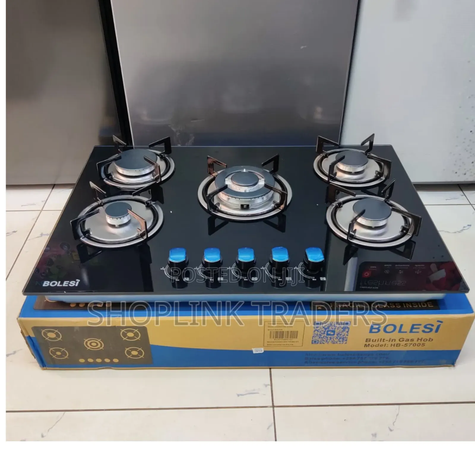 Bolesi Built in Kitchen Hob 90cm 5gas Burner *