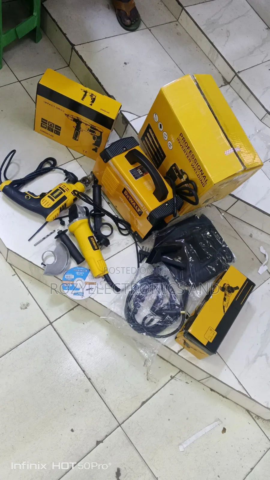 DeWalt Welding Combo Tools Set,, Welding,4 Inch Grinder, and Drill