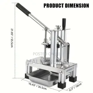 Potato Slicer 2 Blade Sizes Manual French Fry Cutter Chip Cutter