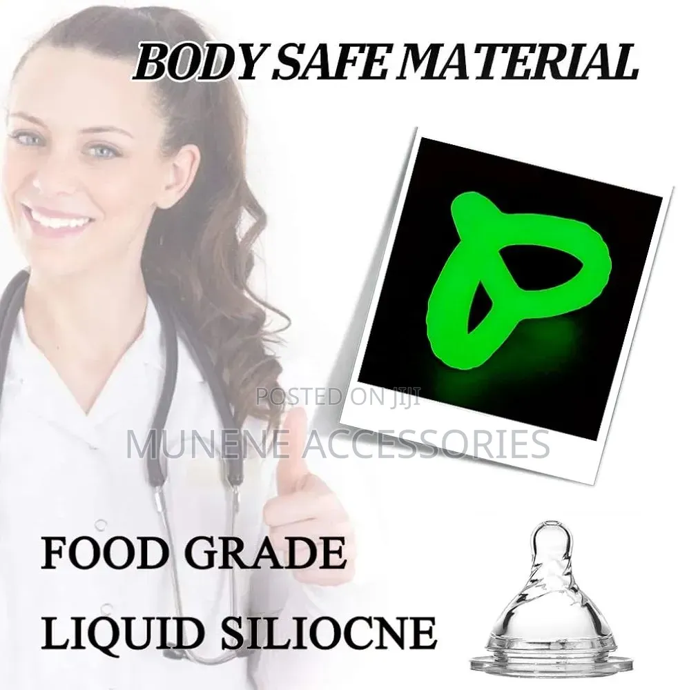 Silicone Cock Ring Luminous Rings, Cock Rings for Men Sex Toy