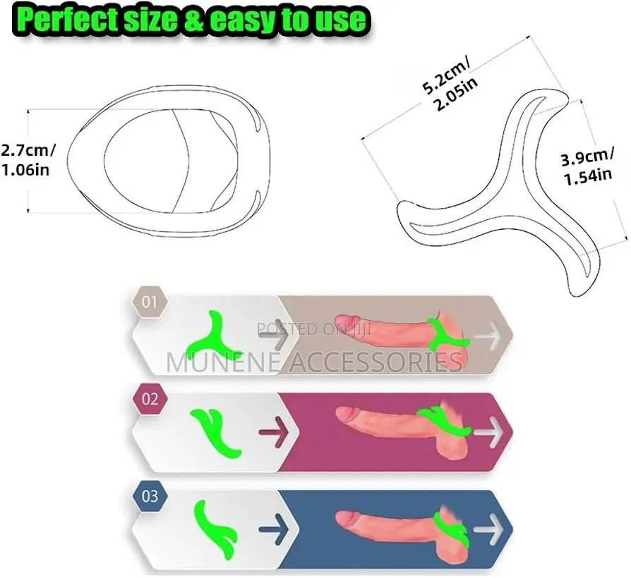 Silicone Cock Ring Luminous Rings, Cock Rings for Men Sex Toy