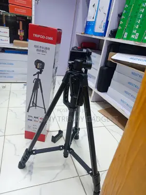 Tripod-3366 145cm Aluminum Camera Tripod Stand With 3-Way Pan Head