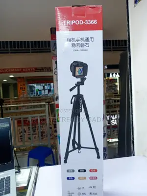 3366 Phone Camera Tripod Stand Adjustable 55-160cm Aluminum Alloy