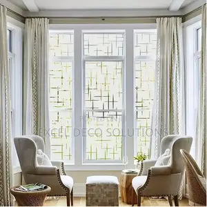 Decorative Glass Film Office Partition Film Window Sticker 1.2m