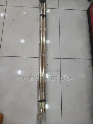 2m Gold-Colore Adjustable Double Curtain Rods