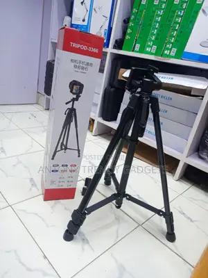 3366Professional Aluminum Tripod Stand 3-Way Pan Head for DSLR & Phone