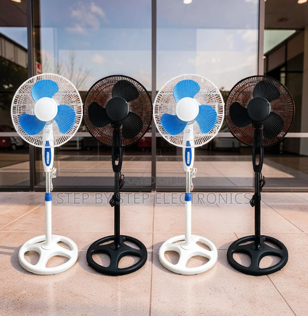 Wide Angle Swing, Low Energy 16′′ Electric Stand Fan
