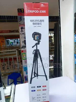 Tripod 3366 Adjustable 160cm Camera Stand for Phone DSLR & Ring Light