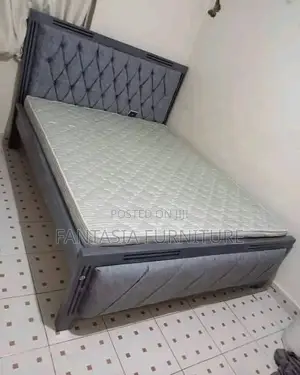 5x6 Elegant Design Grey Mocket Bed: Pay on Delivery