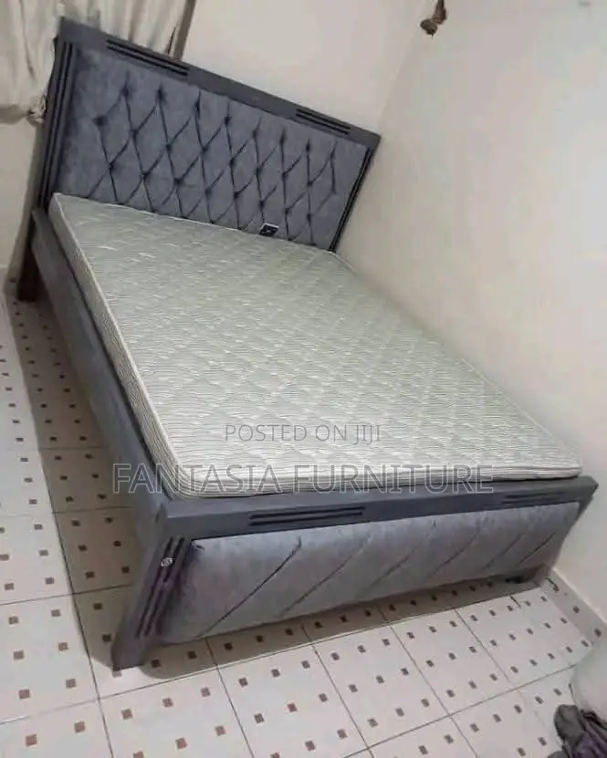 5x6 Elegant Design Grey Mocket Bed: Pay on Delivery