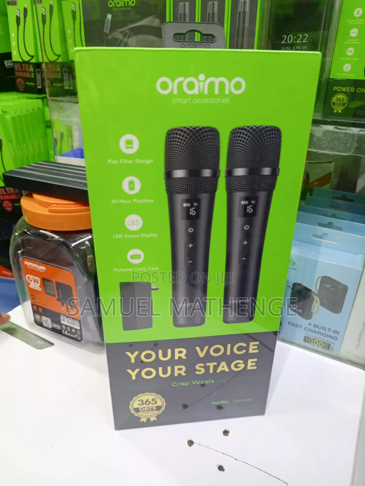 Oraimo VoxMic Wireless Lavalier Microphone – Compact Easy to Use