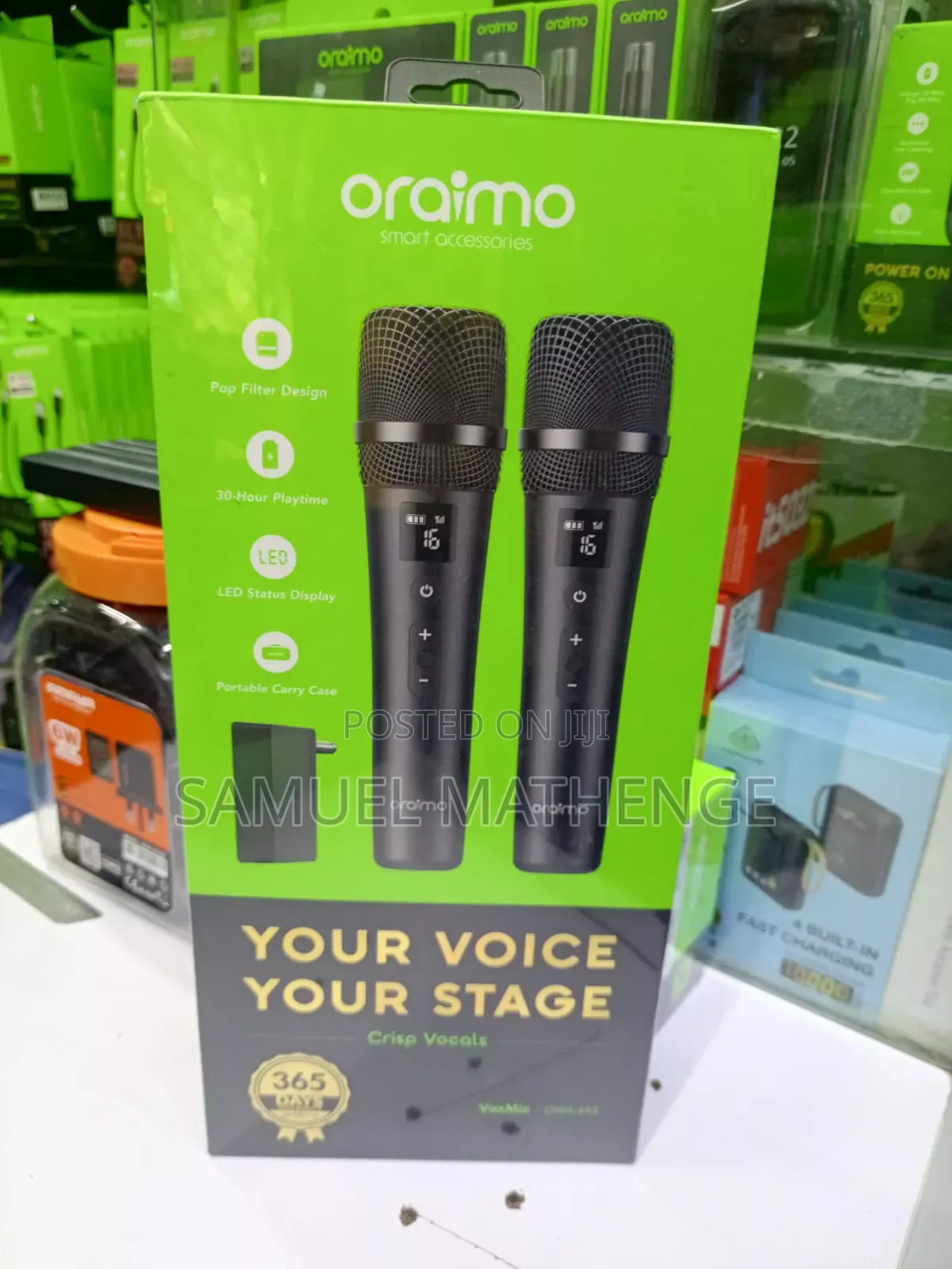 Oraimo VoxMic Portable Wireless Microphone – Clear Voice Pickup