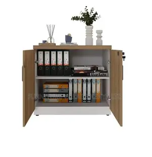 Credenza Cabinet; Wooden & Lockable Office File Credenza Cabinet