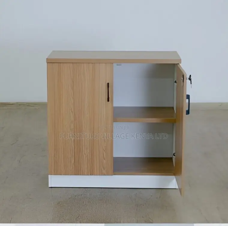 Credenza Cabinet; Wooden & Lockable Office File Credenza Cabinet