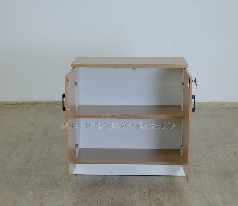 Credenza Cabinet; Wooden & Lockable Office File Credenza Cabinet