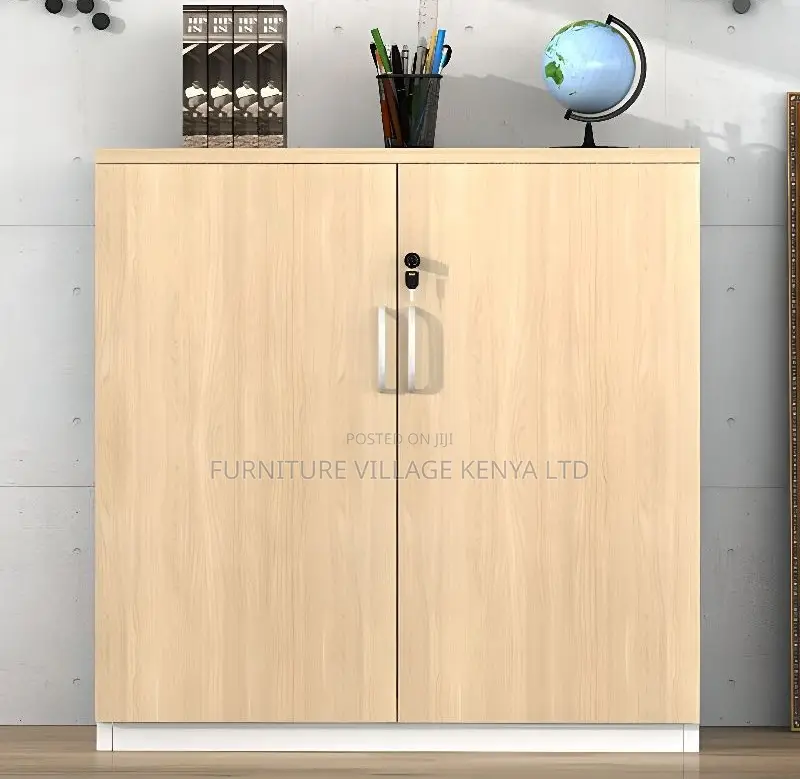 Credenza Cabinet; Wooden & Lockable Office File Credenza Cabinet