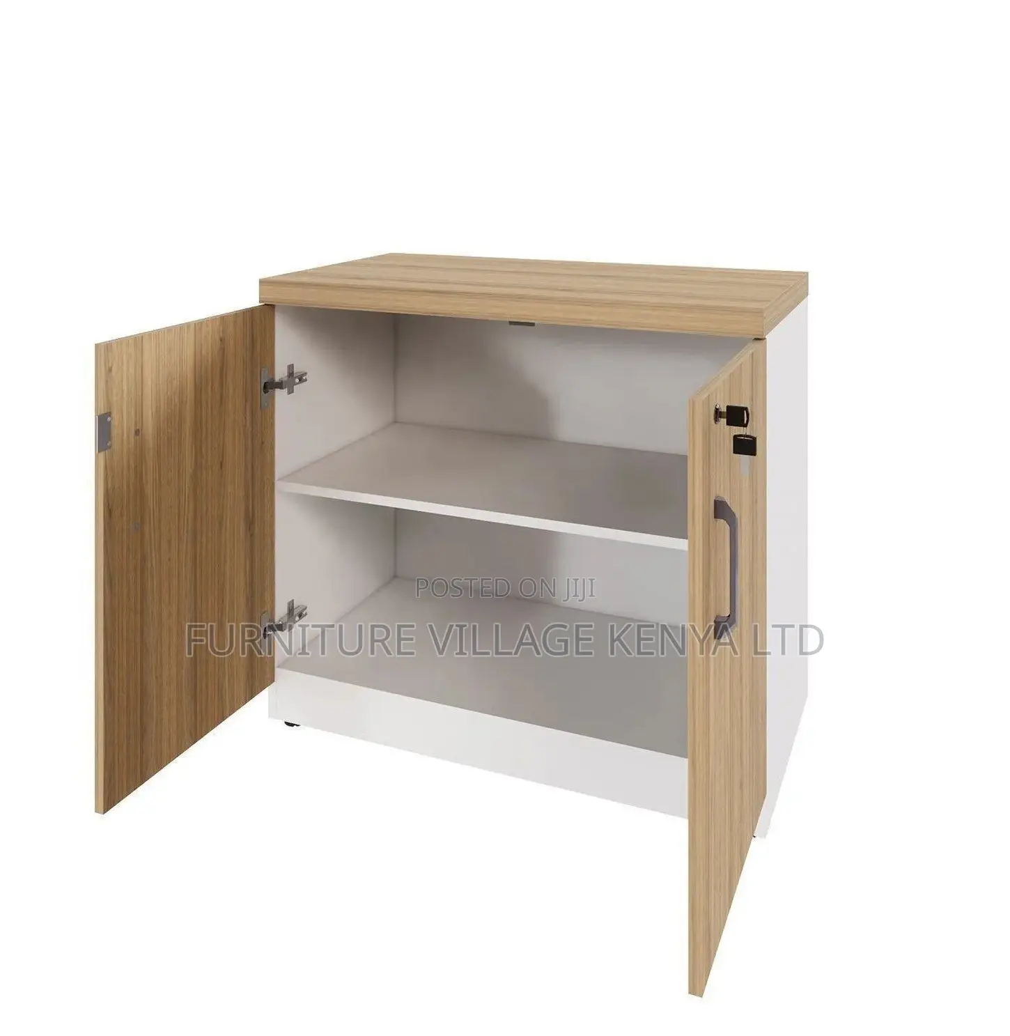 Credenza Cabinet; Wooden & Lockable Office File Credenza Cabinet