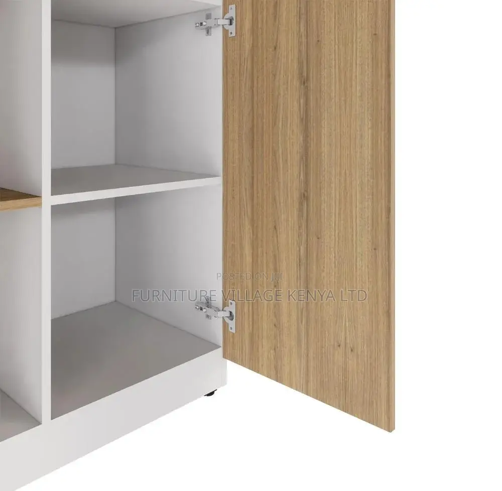 Credenza Cabinet; Wooden & Lockable Office File Credenza Cabinet