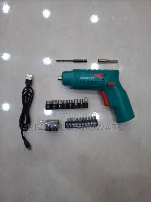 Meakida 4.8V Cordless Rechargeable Screwdriver and Drill Bit Set