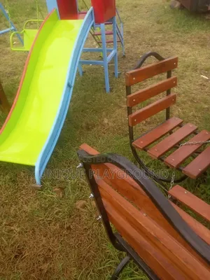 Outdoor Playground Equipment Swings Set Up