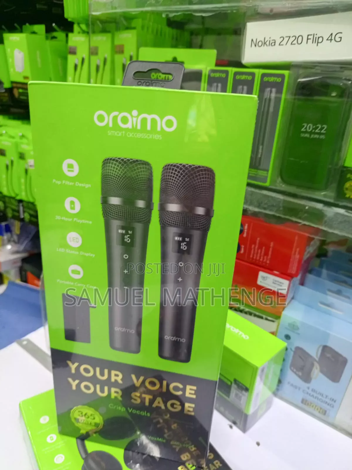 Oraimo VoxMic Wireless Mic – Portable Voice Recording Microphone