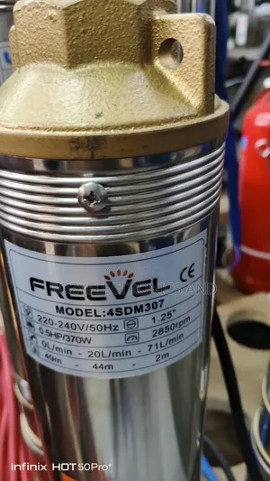 Freevel 0.5hp Submassible Pump 49 M Head