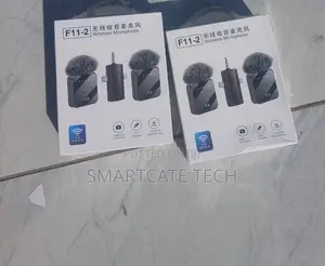 Plug and Play Dual Lavalier Noise Cancellation 3in1 F11-2 Wireless Mic