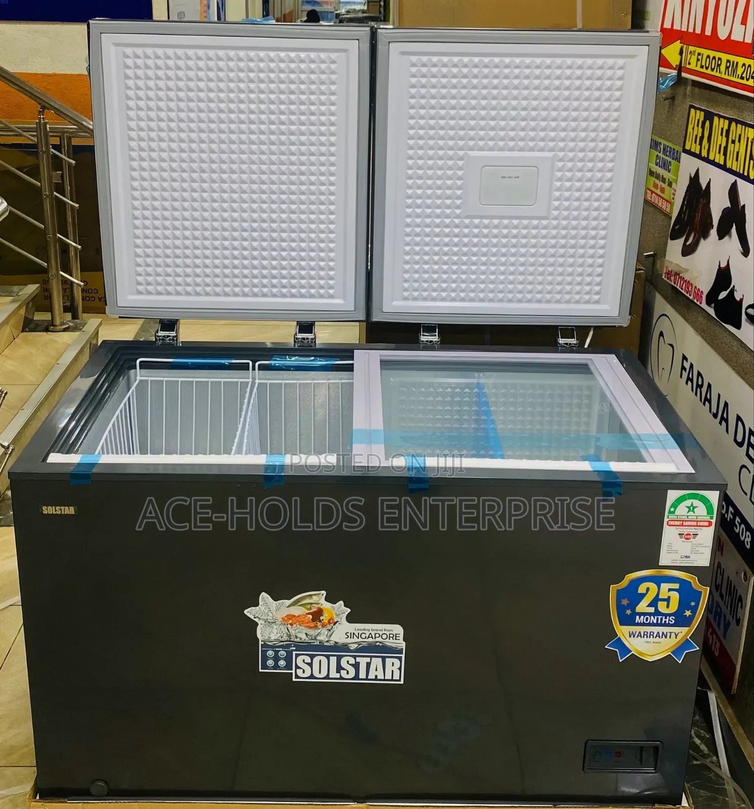 Solstar 430L Chest Freezer (CF679ECDGSLBSS)