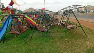 Outdoor Garden Sun Umbrella, Swings and Benches