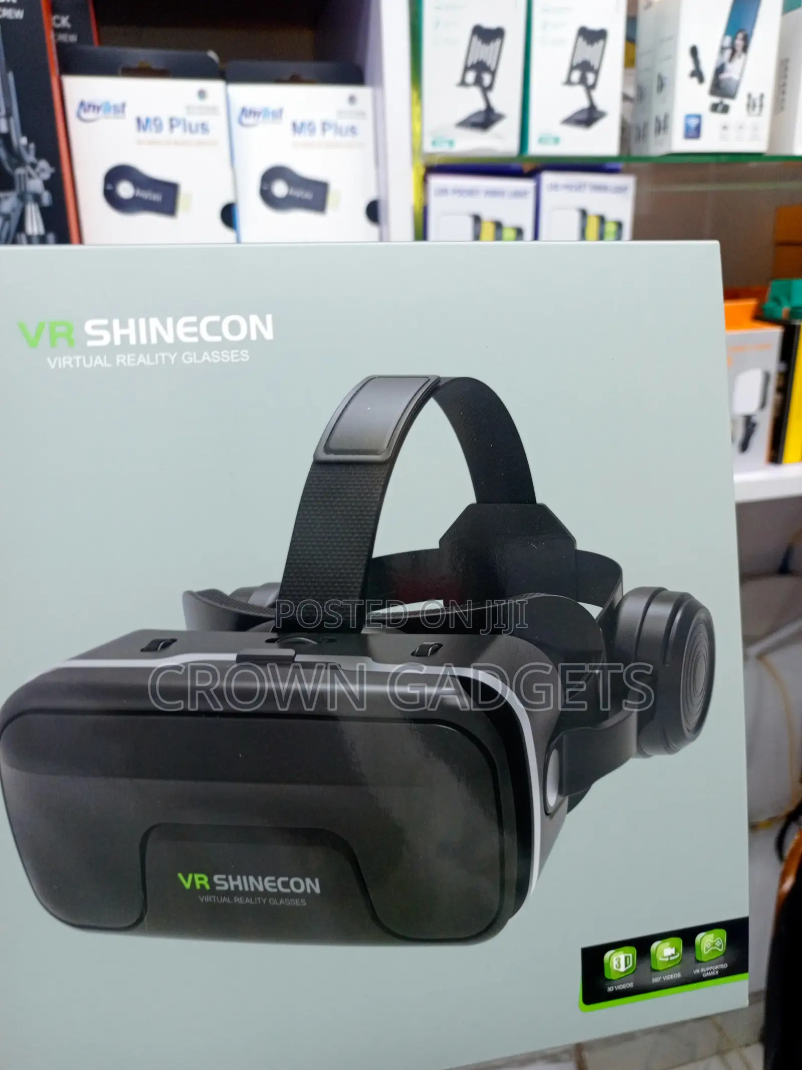 Shinecon Smartphone VR Glasses Adjustable Head Strap 3D Movie Viewer