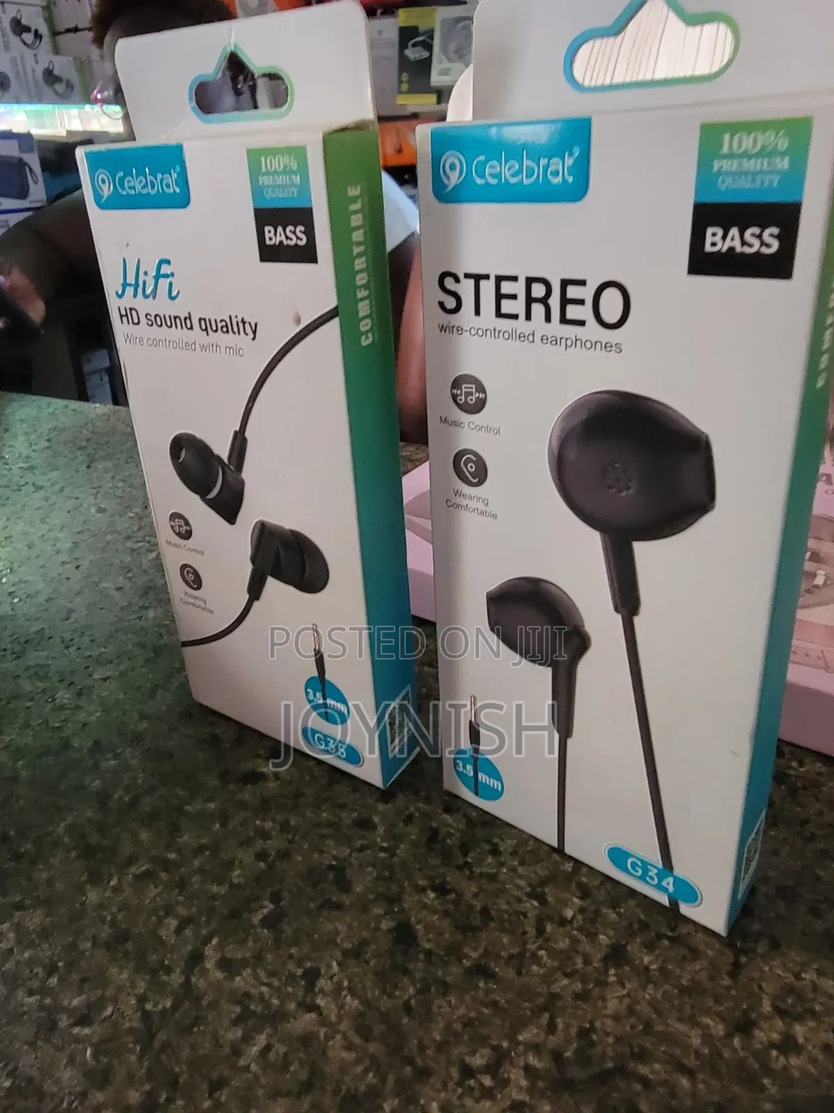 Celebrat Stereo Earphones G34