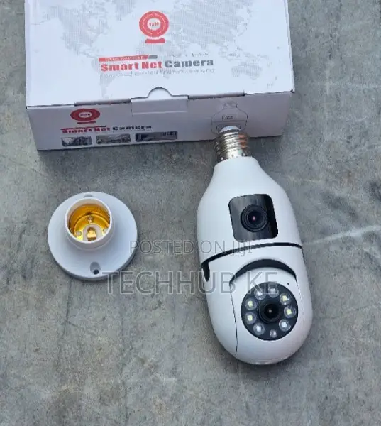 WiFi Bulb Security Camera With Dual Camera & Motion Detection
