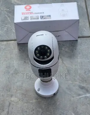 Wireless Bulb CCTV Security Camera Dual View With Night Vision