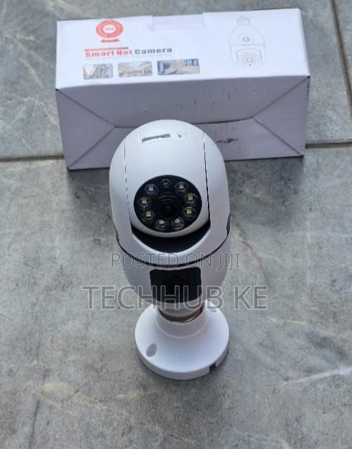 Wireless Bulb CCTV Security Camera Dual View With Night Vision