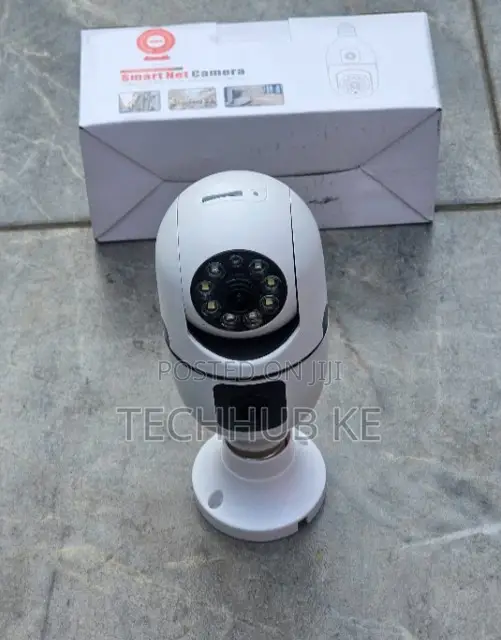 Wireless Bulb CCTV Security Camera Dual View With Night Vision