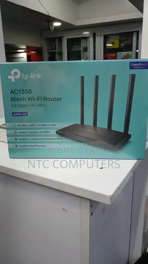 TP-Link Archer C6 AC1200 Wireless MU-MIMO Gigabit Router.